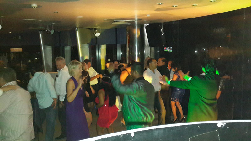 Guests enjoying a dance at a DJ Peter event